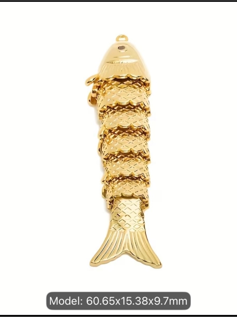Pendan 3D Gold fish 18K